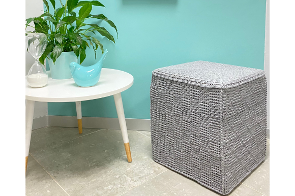 Square Crochet Ottoman