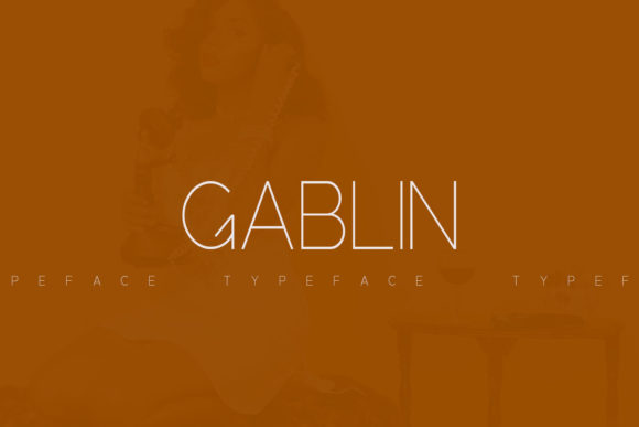 Gablin Font PNG with transparent background - Preview 1