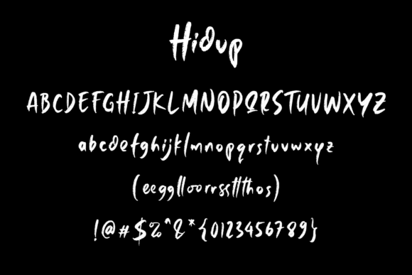 Hidup Font PNG with transparent background - Preview 6