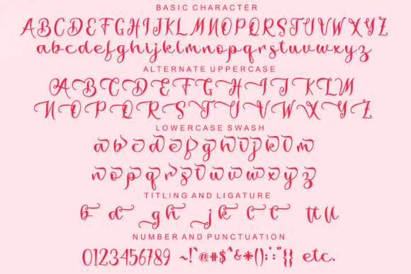 Ladysta Font font preview - 6