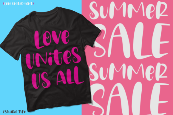 Love United Font PNG with transparent background - Preview 2