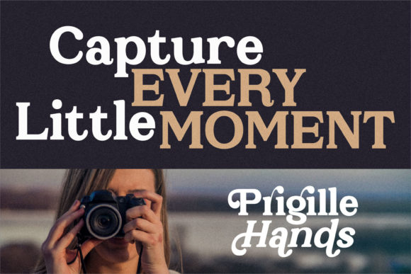 Prigille Hands Font PNG with transparent background - Preview 4