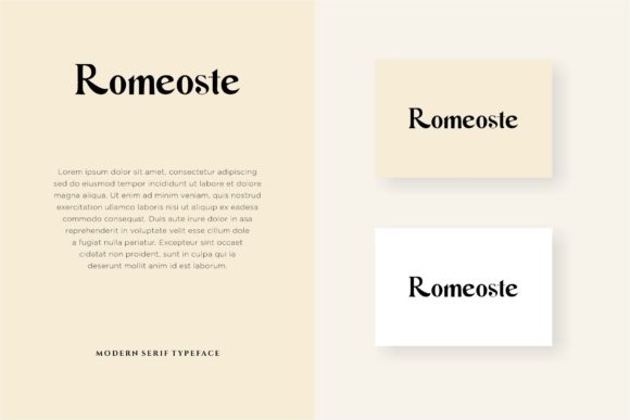 Romeoste Font PNG with transparent background - Preview 2