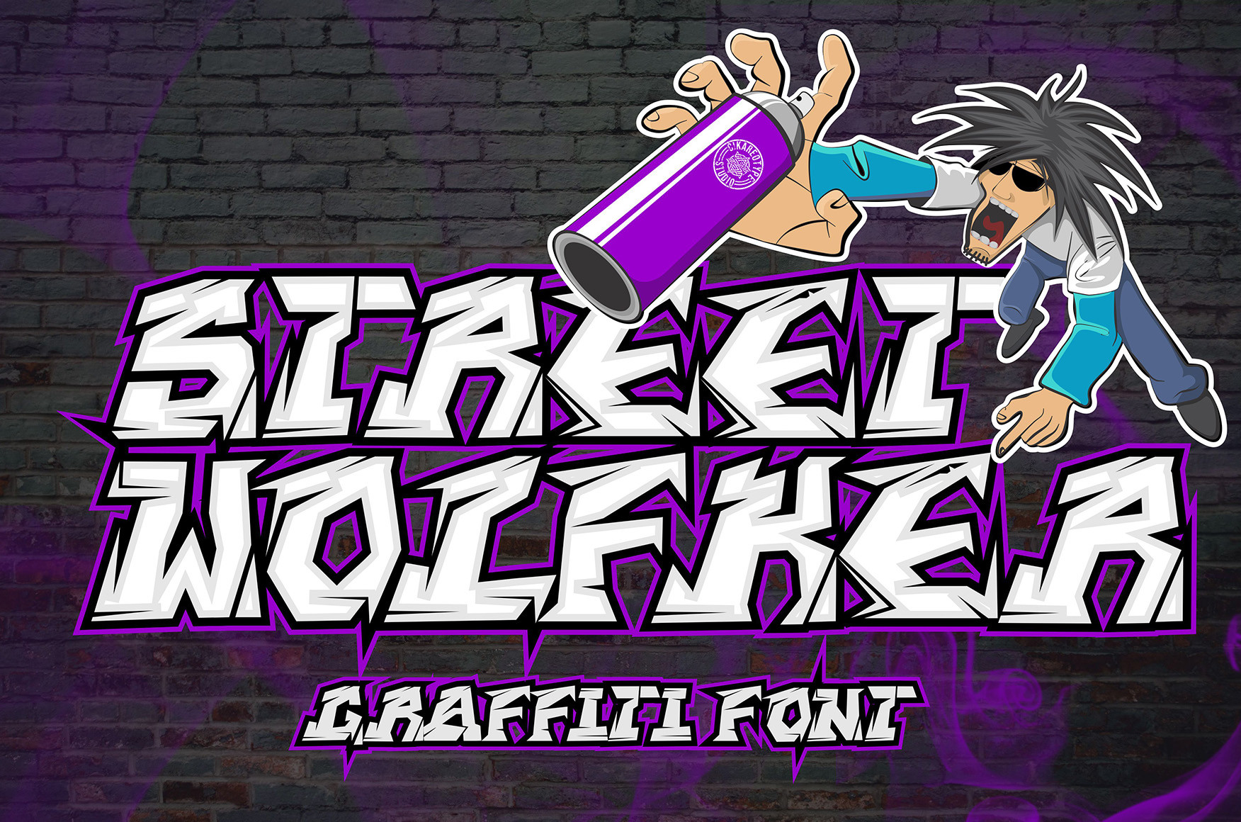 Street Wolfker preview, street style font