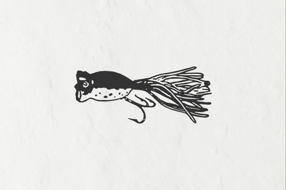 Vintage Fishing Lure Illustration Vector Graphic by Raw Materials Design   Creative Fabrica