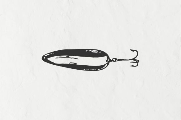 Vintage Fishing Lure Illustration Vector Graphic by Raw Materials Design   Creative Fabrica