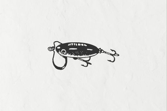 Vintage Fishing Lure Illustration Vector Graphic by Raw Materials Design   Creative Fabrica