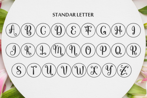 A Sweet Ring Monogram Font - Preview 1