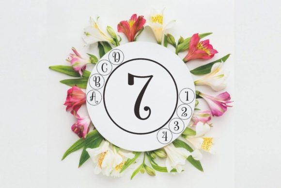 A Sweet Ring Monogram Font - Preview 3