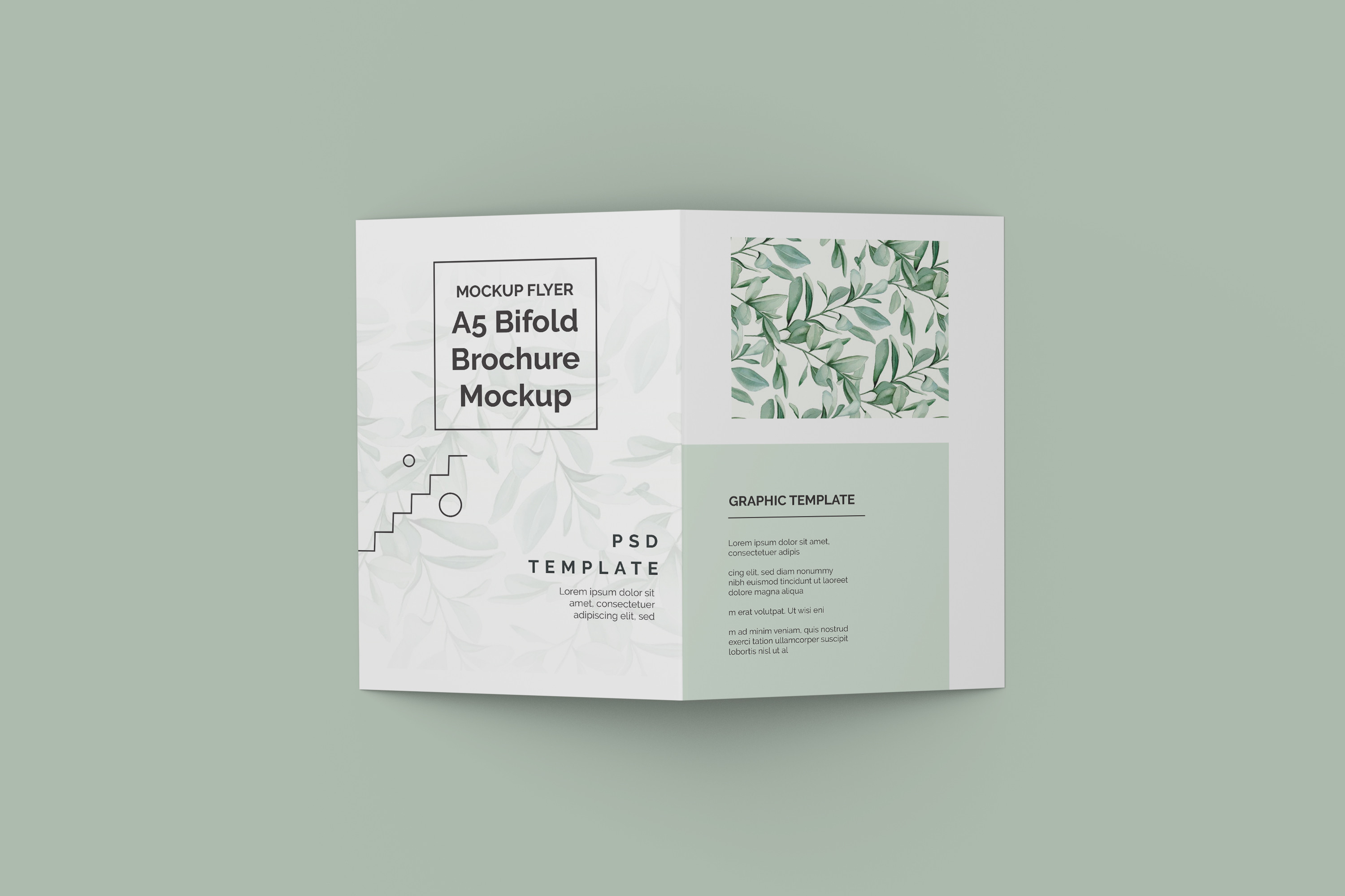 A5 Bifold Brochure Mockup Graphic by Ian Mikraz · Creative Fabrica