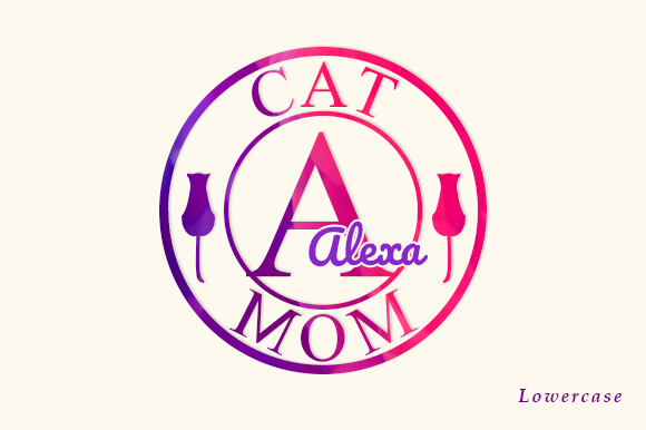 Cat Mom Monogram Font - Preview 2