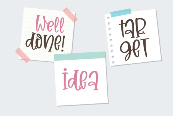 Lecture Paper Font PNG with transparent background - Preview 3