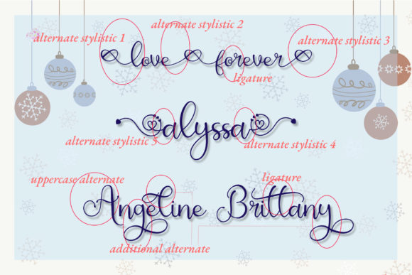 All Alyssa Font - Preview 1