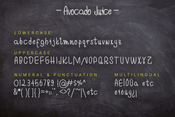 Avocado Juice Font - Preview 4