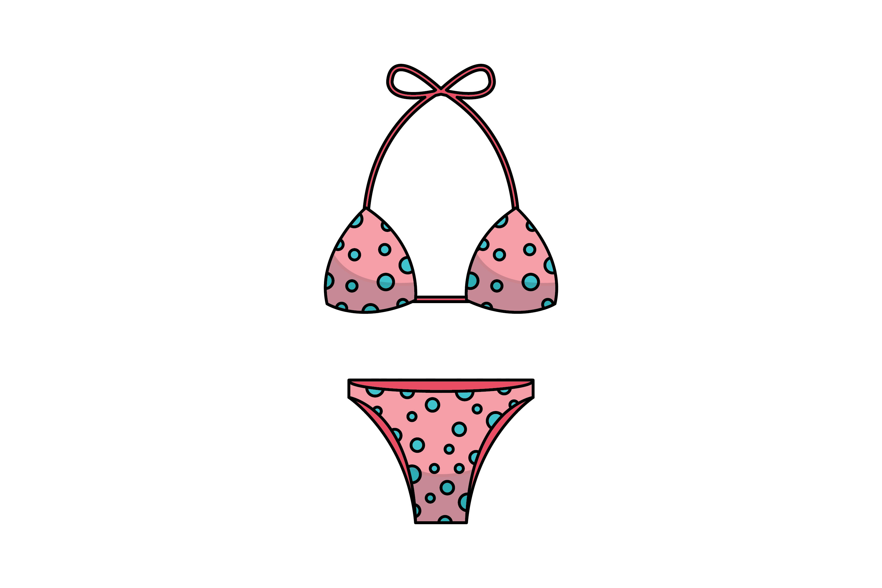 Beach Bikini Filled Line Icon 2 Graphic by raysaozora · Creative Fabrica