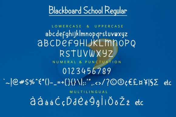 Blackboard School Font - Preview 6