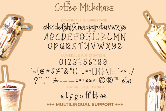 Coffee Milkshake Font - Preview 5