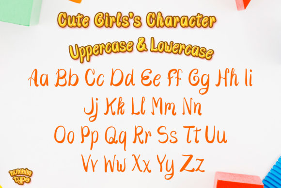 Cute Girls Font - Preview 1