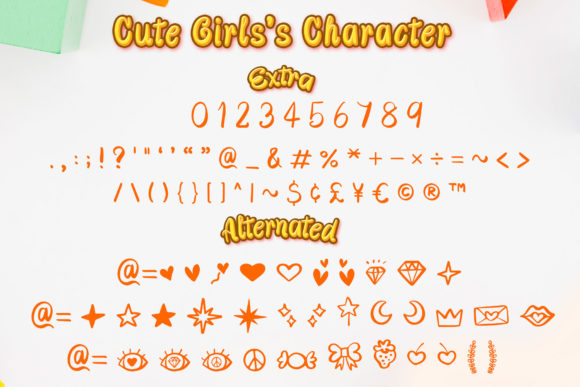 Cute Girls Font - Preview 2