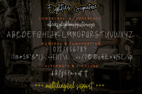 Eighties Signature Font - Preview 6
