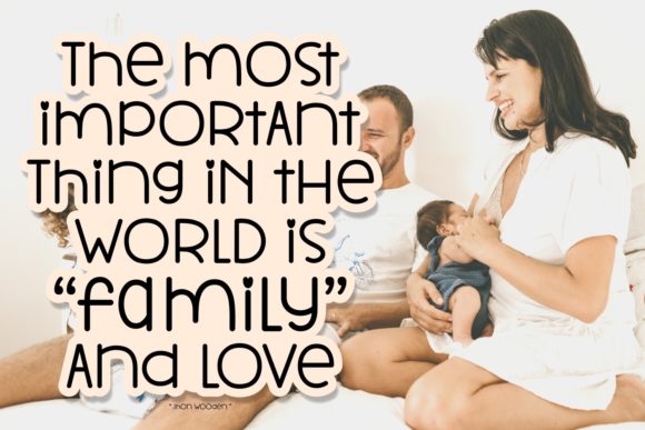 Family Friendly Font PNG with transparent background - Preview 3