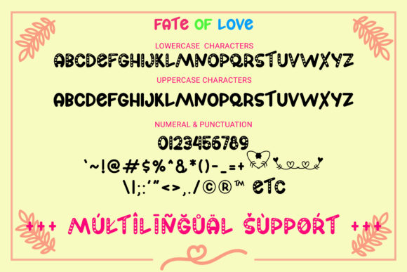 Fate of Love Font - Preview 5
