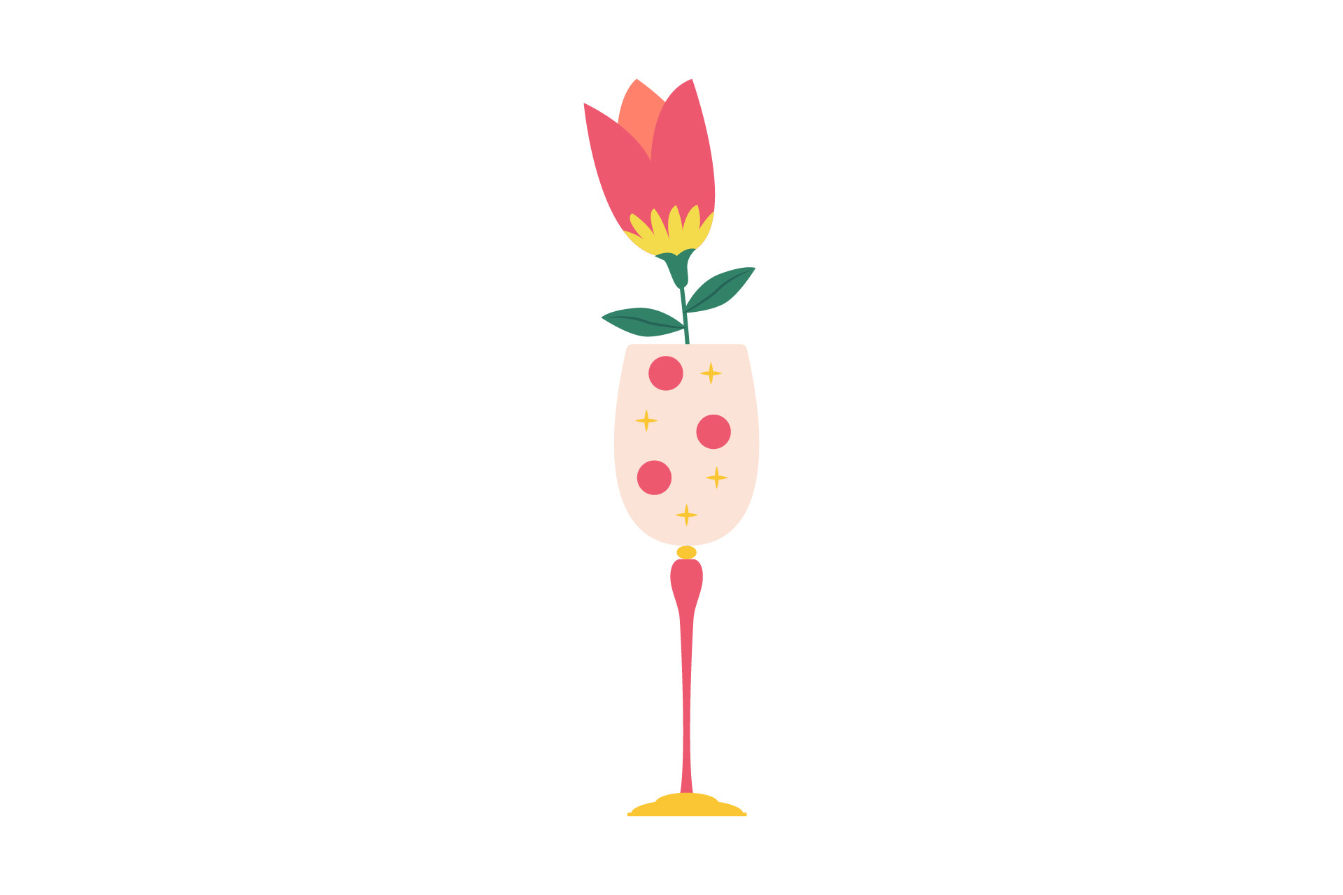 Flower Icon Pink Lily Design Creative Graphic by isalsemarang ...
