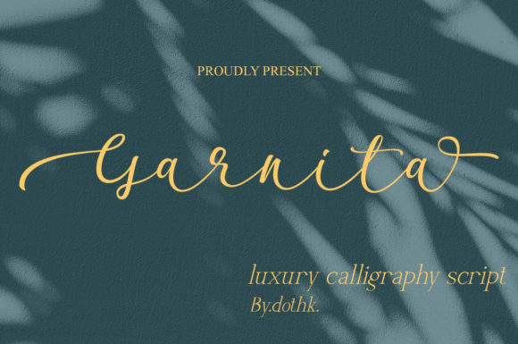 Garnita Script Font - Preview 1