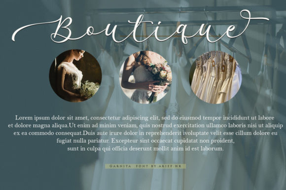 Garnita Script Font - Preview 2
