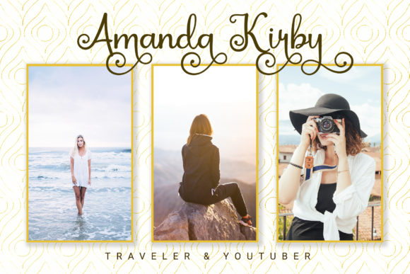 Kayla Katrina Font PNG with transparent background - Preview 4