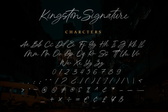 Kingston Signature Font - Preview 6
