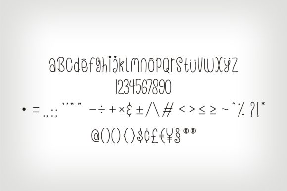 Loveeya Girly Font font preview - 4
