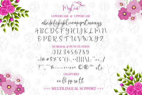 Mylea Font PNG with transparent background - Preview 5
