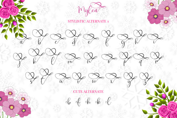 Mylea Font PNG with transparent background - Preview 6