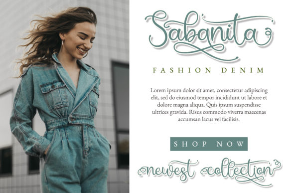 Sabanita Font PNG with transparent background - Preview 3