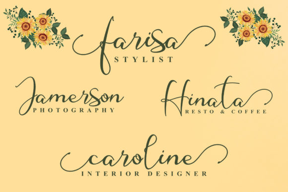 Shine Himawari Font font preview - 4