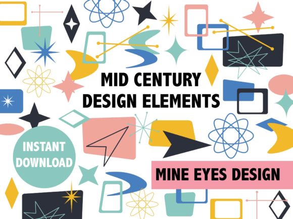 Mid Century Clipart
