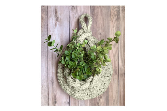 Dewdrop Hanging Basket Crochet Pattern