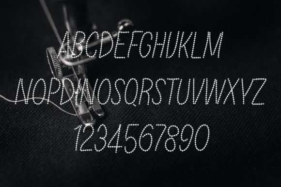 Baseball Stitch Font - Preview 4