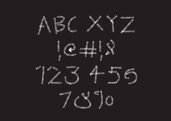 Broken Wood Font - Preview 1