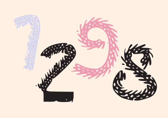 Child's Book Texture Font PNG with transparent background - Preview 2