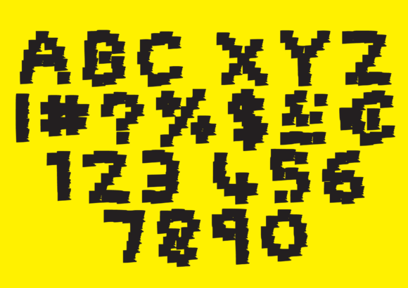 Dirty Note Font PNG with transparent background - Preview 1