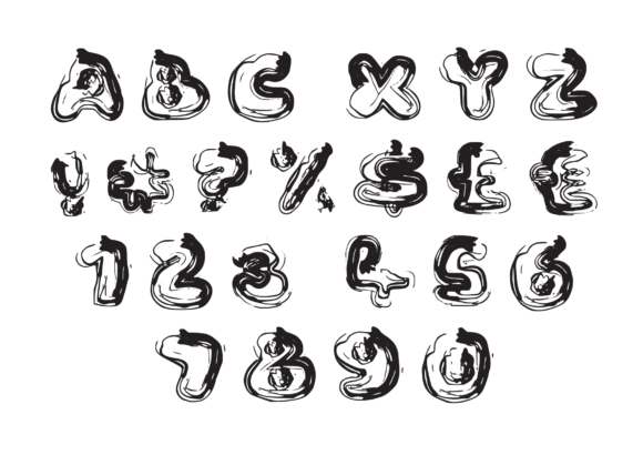 Double Pen Font - Preview 1