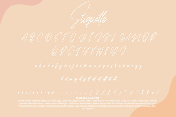 Etiquette Font - Preview 6
