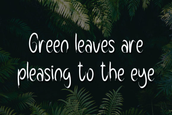 Forest Leaves Font - Preview 1