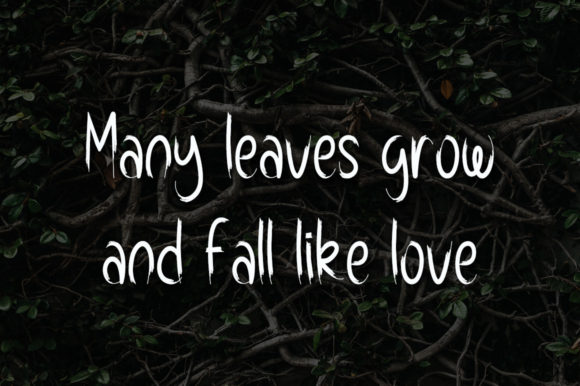 Forest Leaves Font - Preview 2