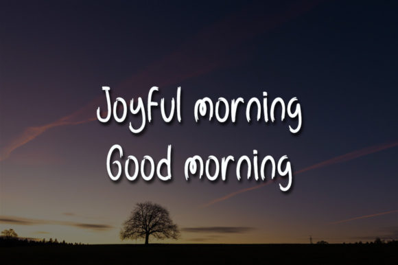 Good Morning Font - Preview 2