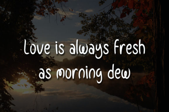 Good Morning Font - Preview 3