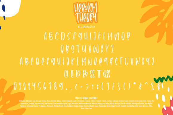 Heroism Theory Font PNG with transparent background - Preview 6