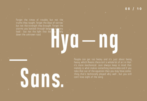 Hyang Font PNG with transparent background - Preview 5